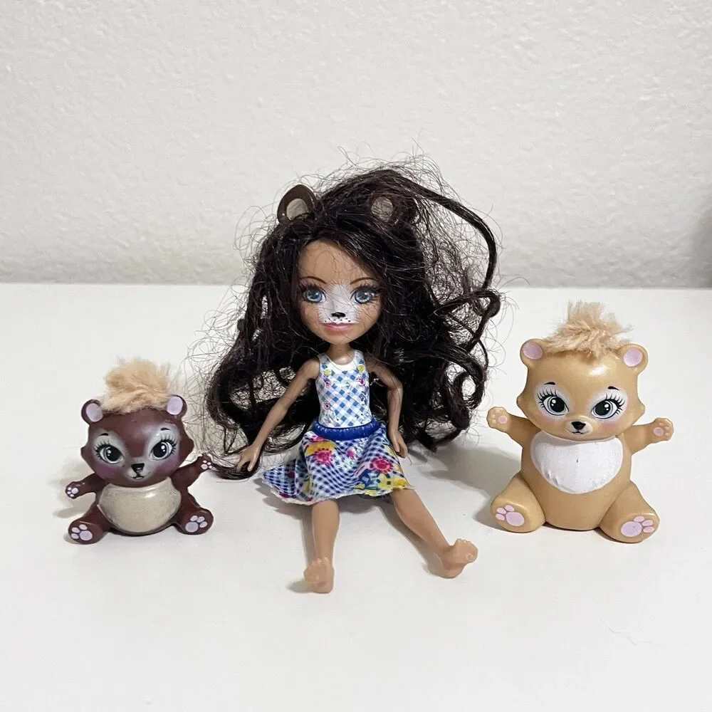 Mattel Enchantimals Dolls Animals Accessories Lot Deer Elephant Owl Bear Bunny